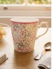 Porcelain Pink Flowers Mug With Gift Box